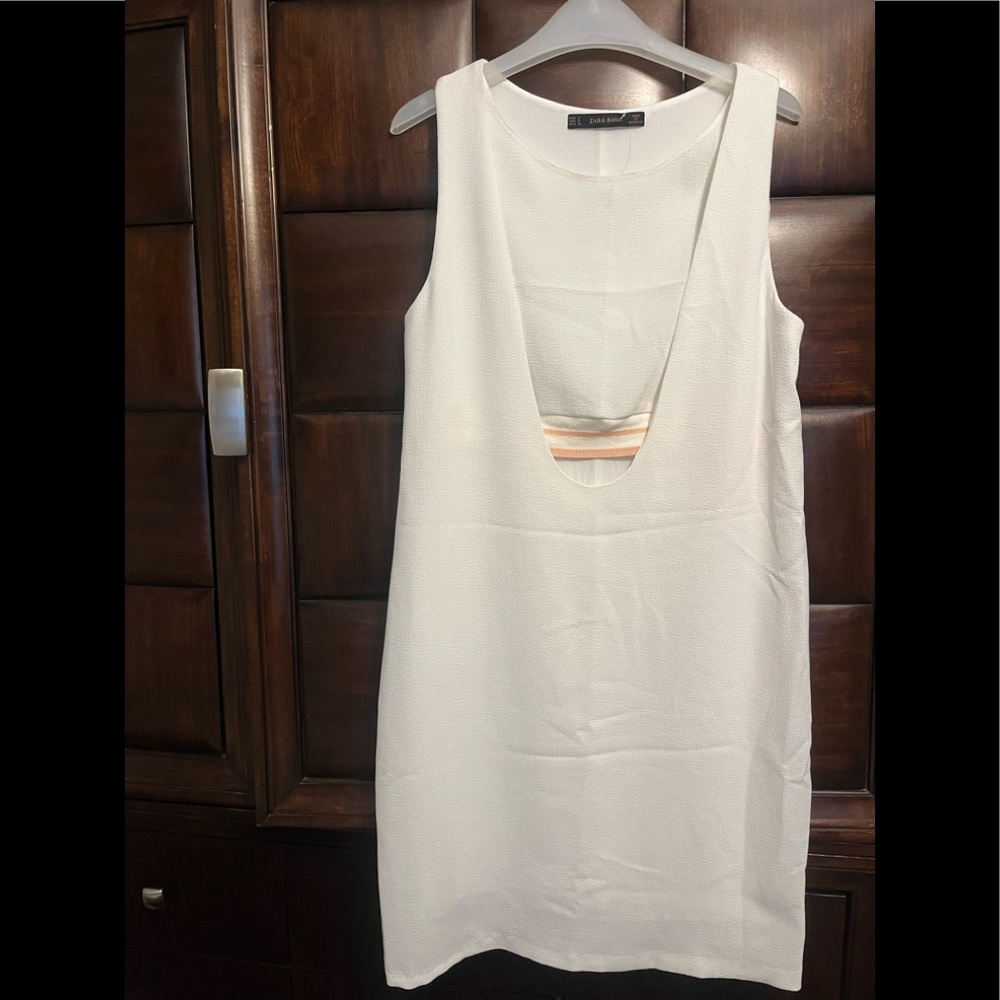 Zara White Crop Top Dress